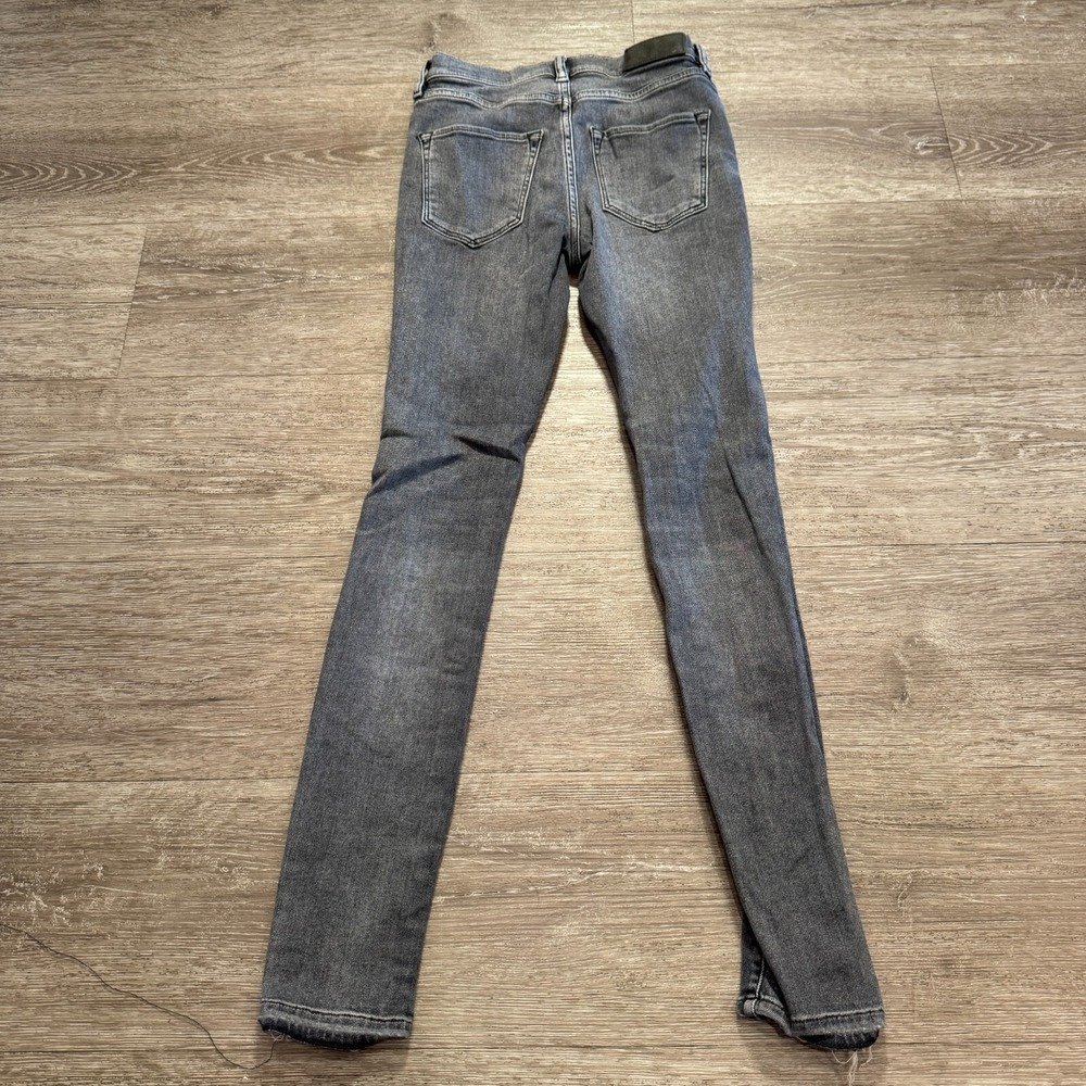 AllSaints Jeans Womens‎ 26 Gray Denim Eve Super Skinny 26x27 Cotton Stretch - Picture 6 of 11